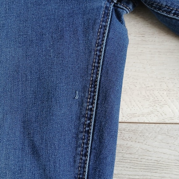 Rock & Roll Denim High Rise Trouser Flare Leg Jeans Womens Size 28/32 Button Fly - Picture 4 of 13